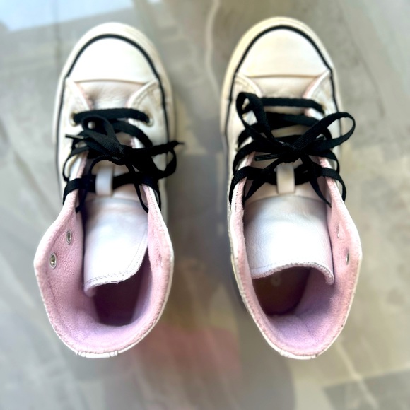 CONVERSE Chuck Taylor All Star High GS “ NotesFrom BFF” Panda Girls Sneaker - Picture 6 of 6